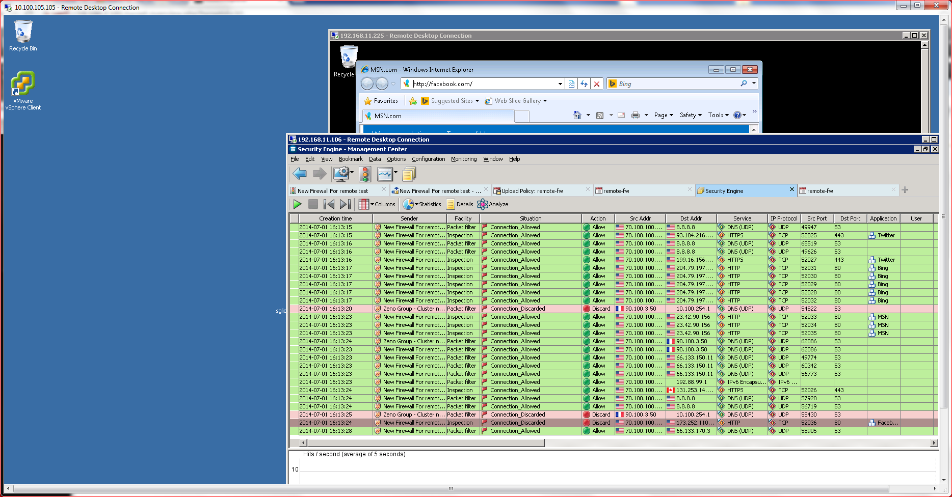 McAfee NGFW Policy Facebook Blocked