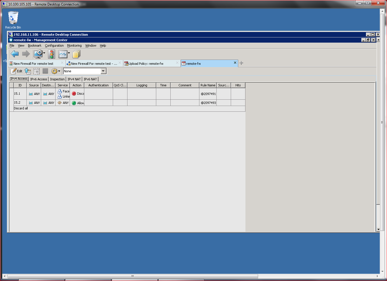 McAfee NGFW SMC Basic Remote Firewall Policy