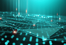 Vast network of interconnected nodes in a digital environment.