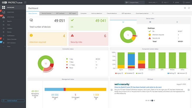 ESET Protect Platform interface.