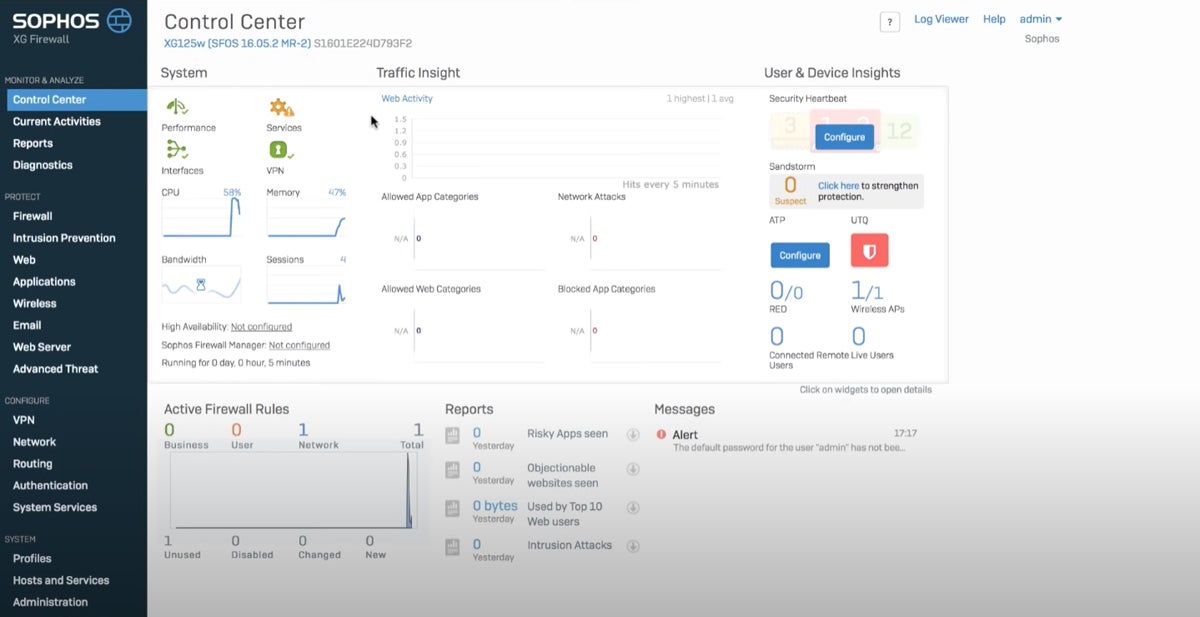 Sophos Firewall interface.